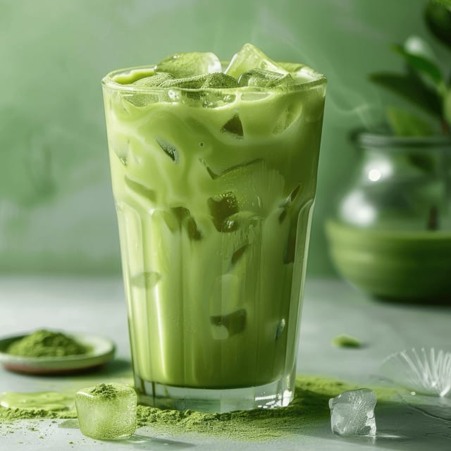 Matcha Thai Iced Tea.